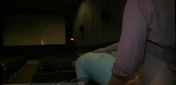  Boy having first boner public gay Fucking In The Theater